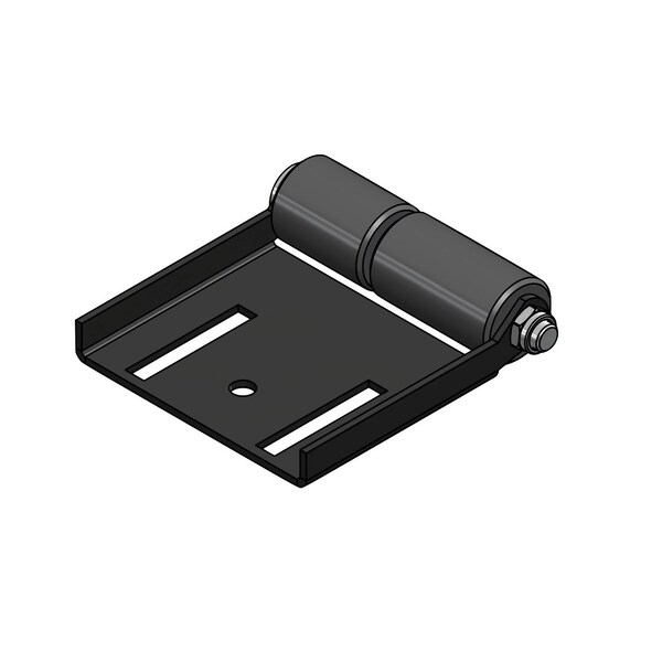 Global Slide Out Roller, Surface Mount, Model No402, Powder Coat Black Mounting Bracket. SOR-SM-402-2006 - main